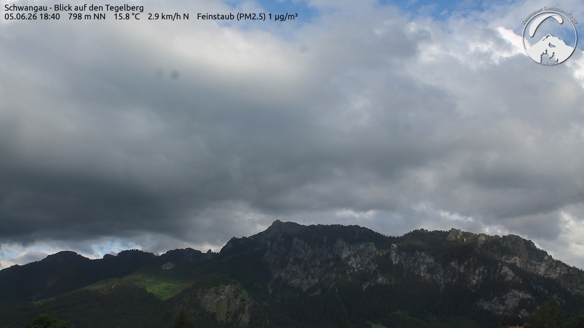 Archiv Foto Webcam Schwangau: Tegelberg-Blick