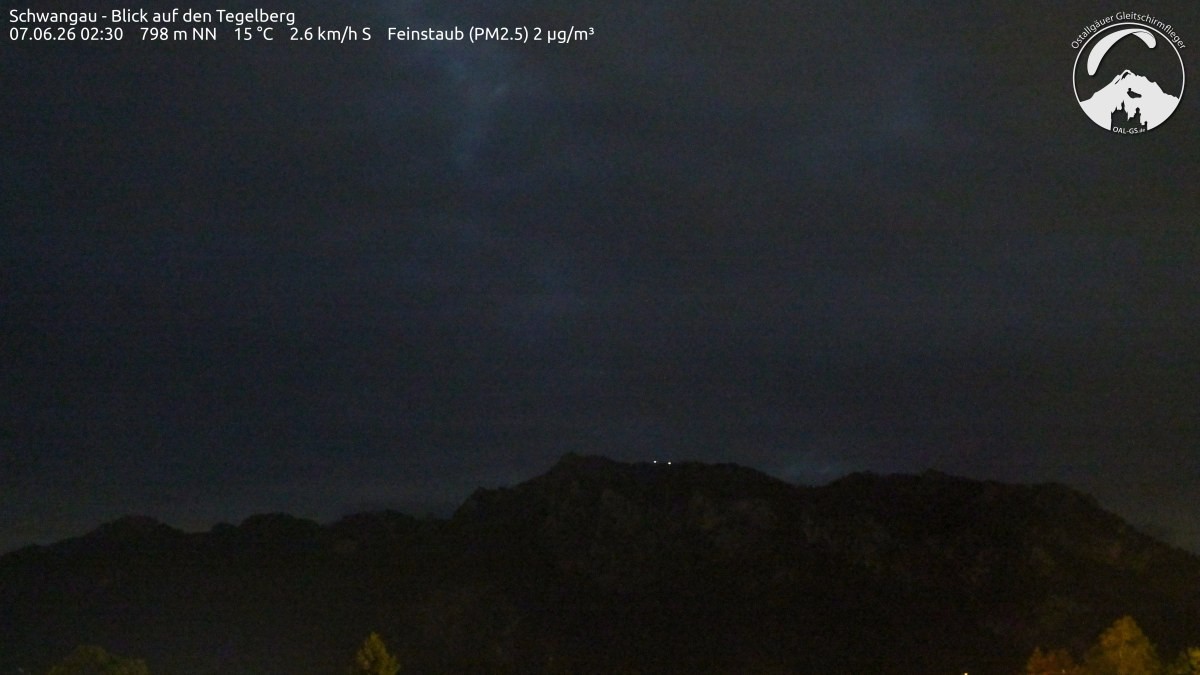 Archiv Foto Webcam Schwangau: Tegelberg-Blick