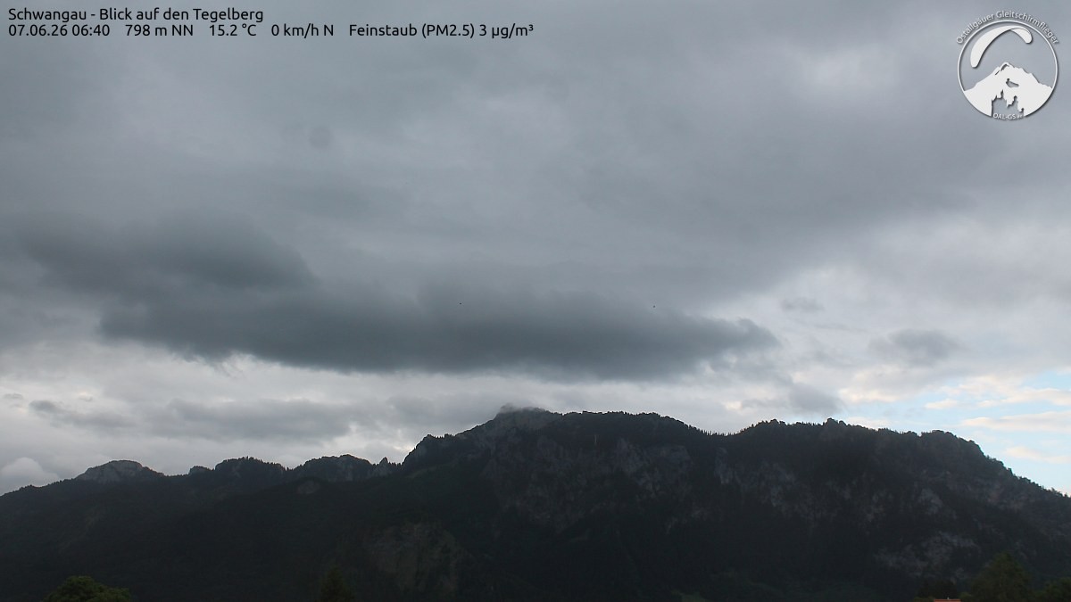 Archiv Foto Webcam Schwangau: Tegelberg-Blick