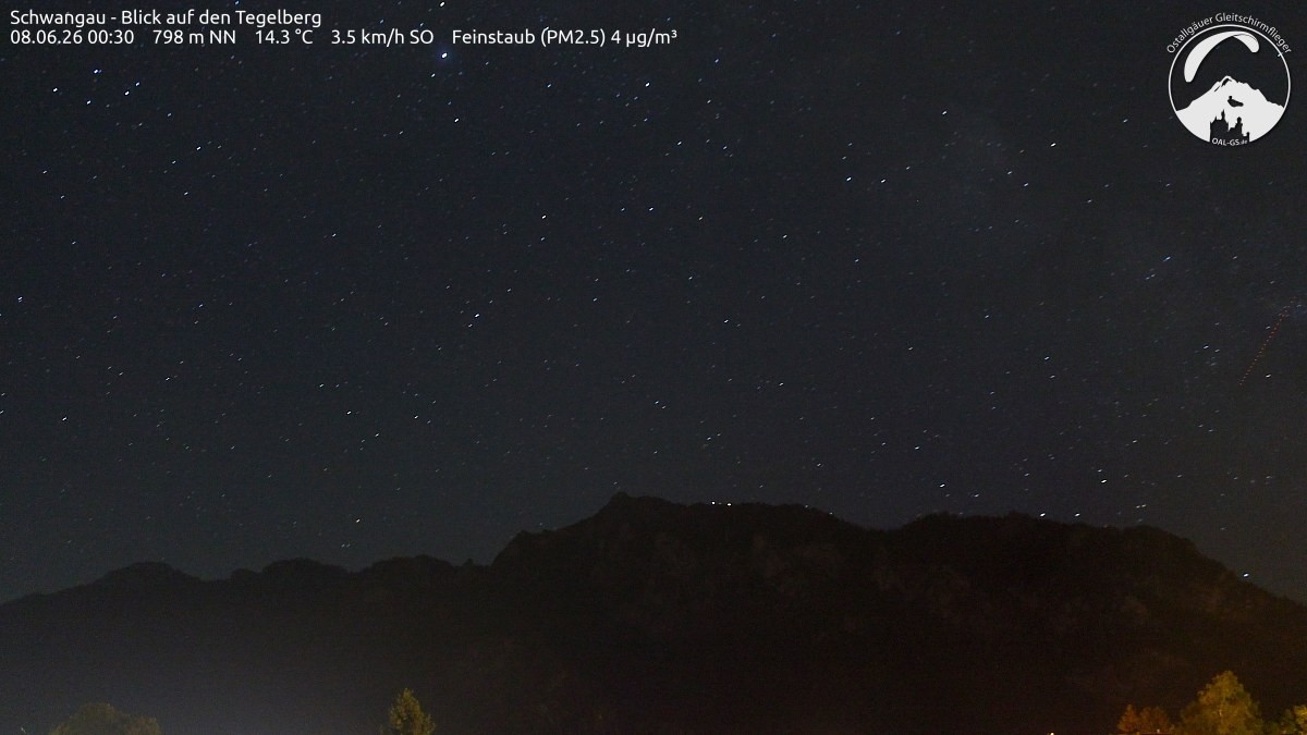 Archiv Foto Webcam Schwangau: Tegelberg-Blick