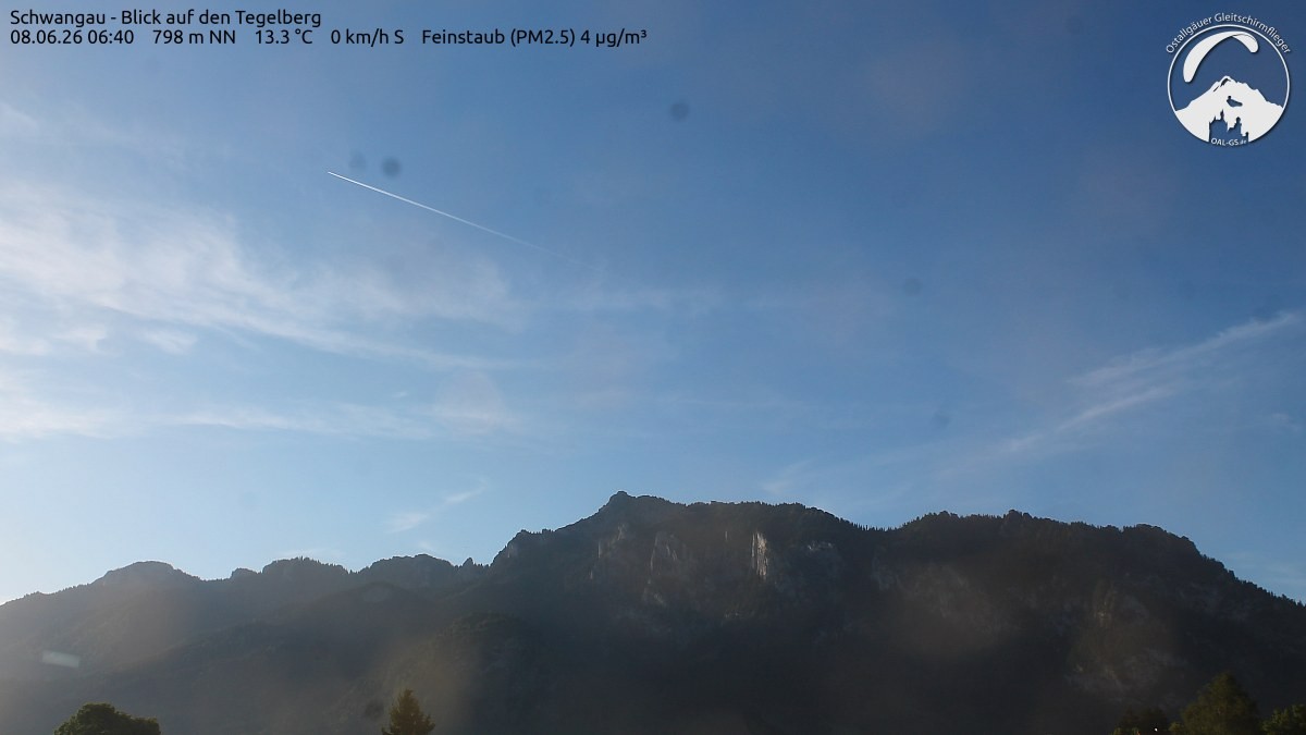 Archiv Foto Webcam Schwangau: Tegelberg-Blick