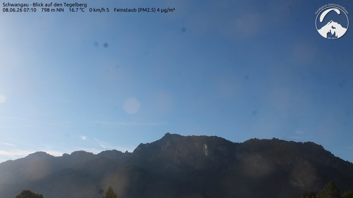 Archiv Foto Webcam Schwangau: Tegelberg-Blick