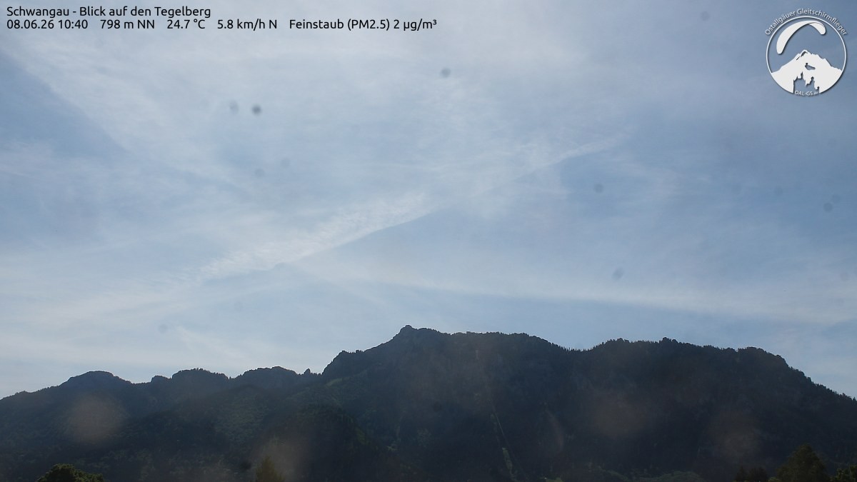 Archiv Foto Webcam Schwangau: Tegelberg-Blick