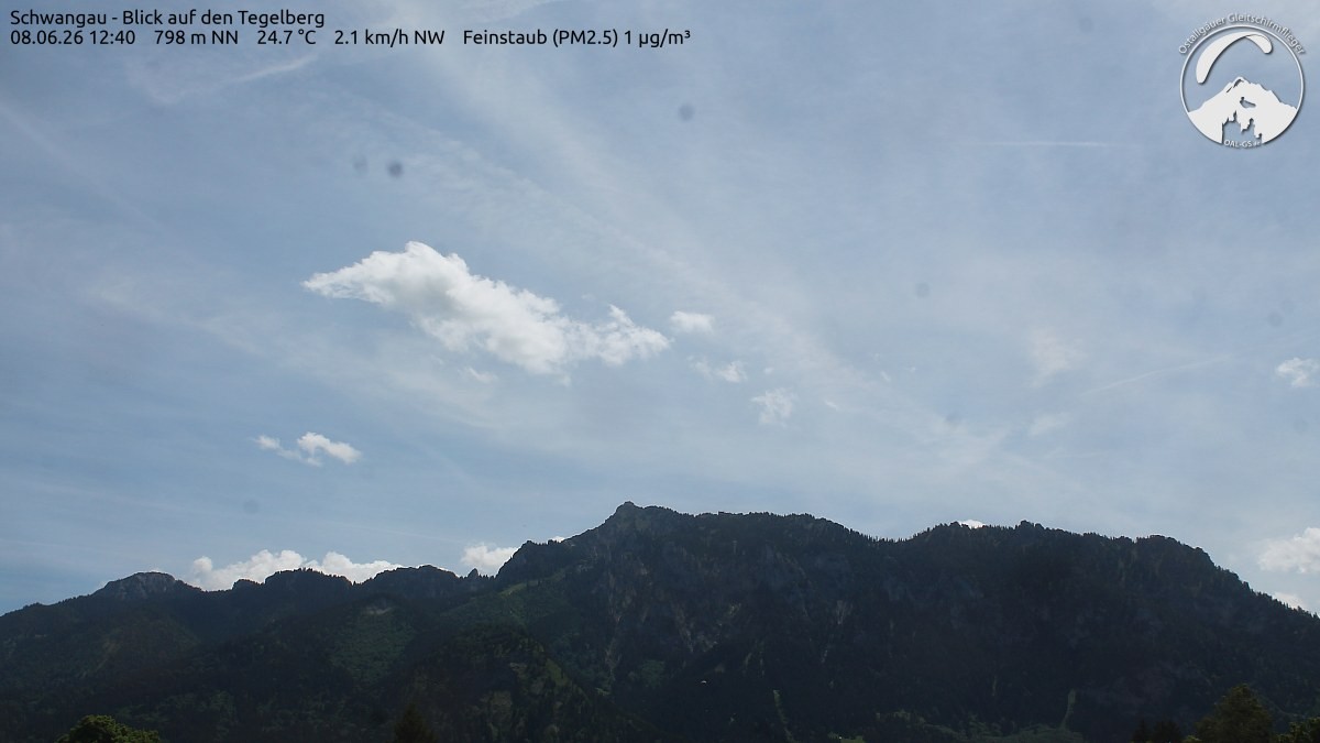 Archiv Foto Webcam Schwangau: Tegelberg-Blick