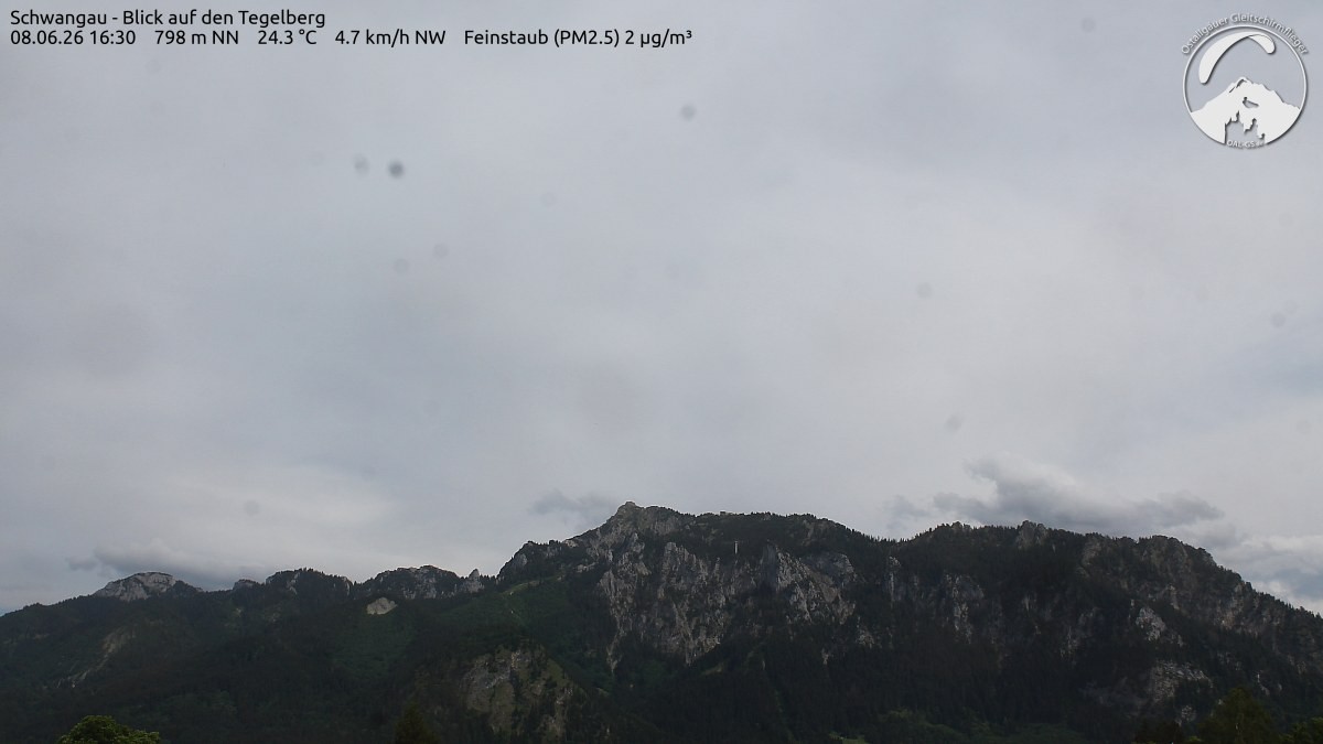 Archiv Foto Webcam Schwangau: Tegelberg-Blick