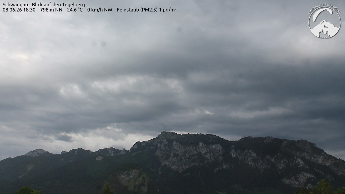 Archiv Foto Webcam Schwangau: Tegelberg-Blick