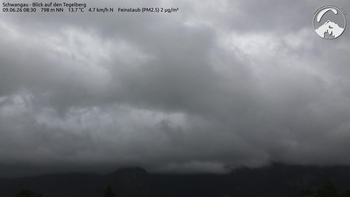 Archiv Foto Webcam Schwangau: Tegelberg-Blick