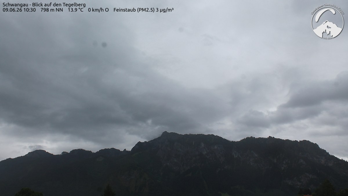 Archiv Foto Webcam Schwangau: Tegelberg-Blick
