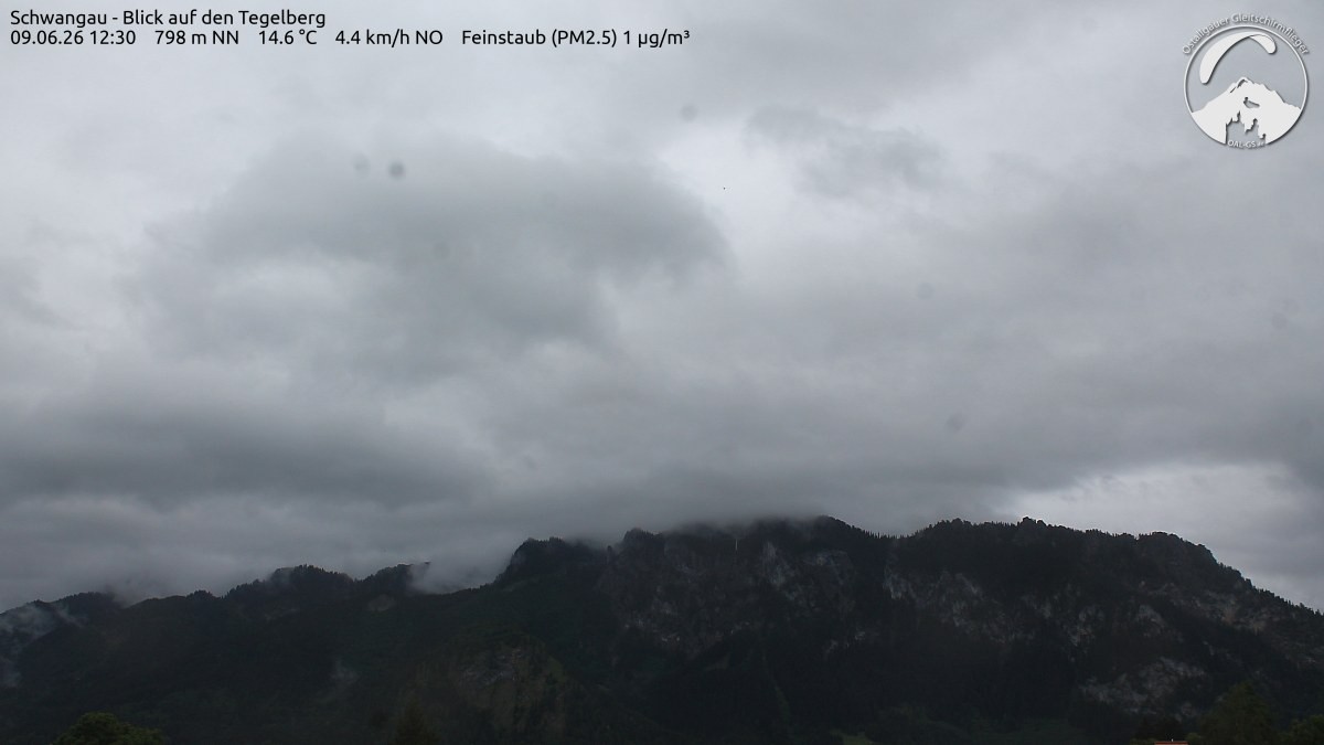 Archiv Foto Webcam Schwangau: Tegelberg-Blick