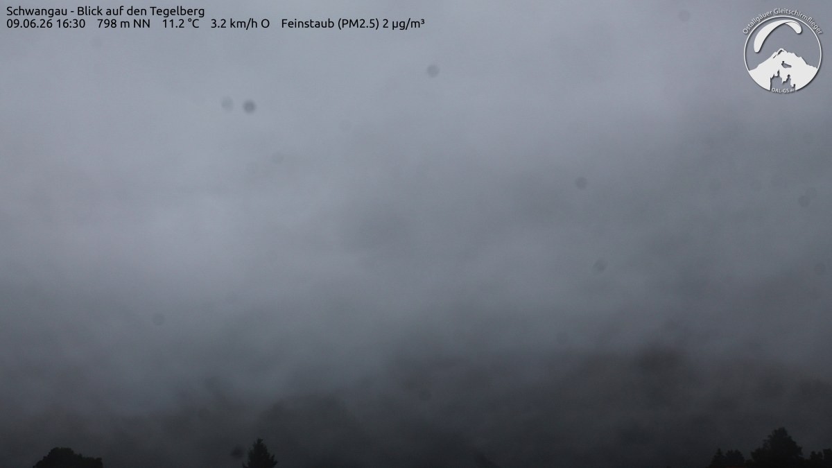 Archiv Foto Webcam Schwangau: Tegelberg-Blick