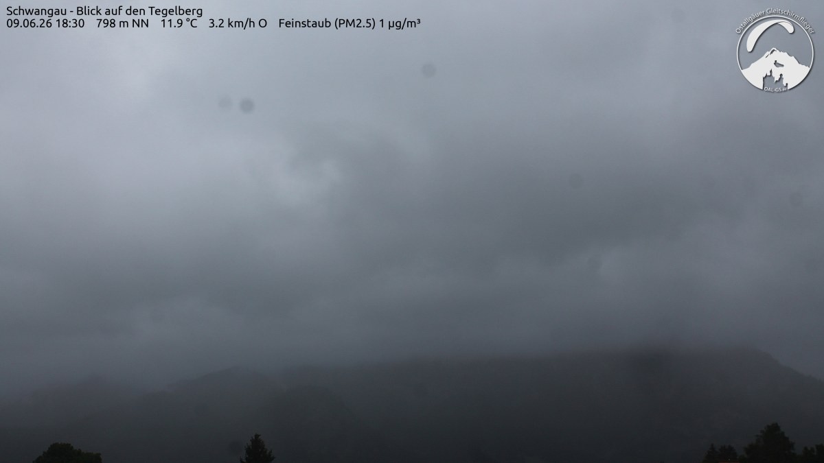 Archiv Foto Webcam Schwangau: Tegelberg-Blick