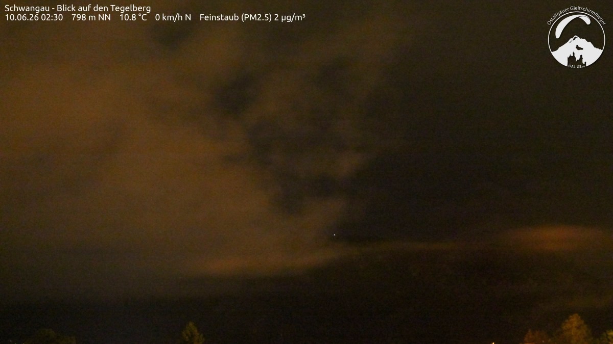 Archiv Foto Webcam Schwangau: Tegelberg-Blick