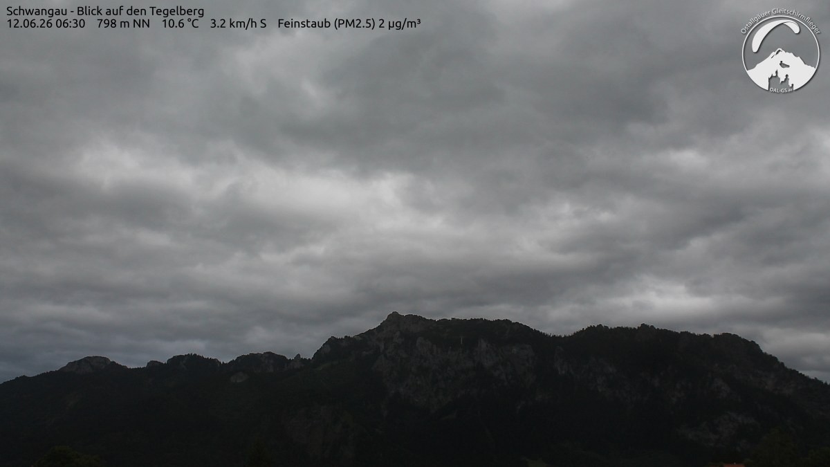 Archiv Foto Webcam Schwangau: Tegelberg-Blick