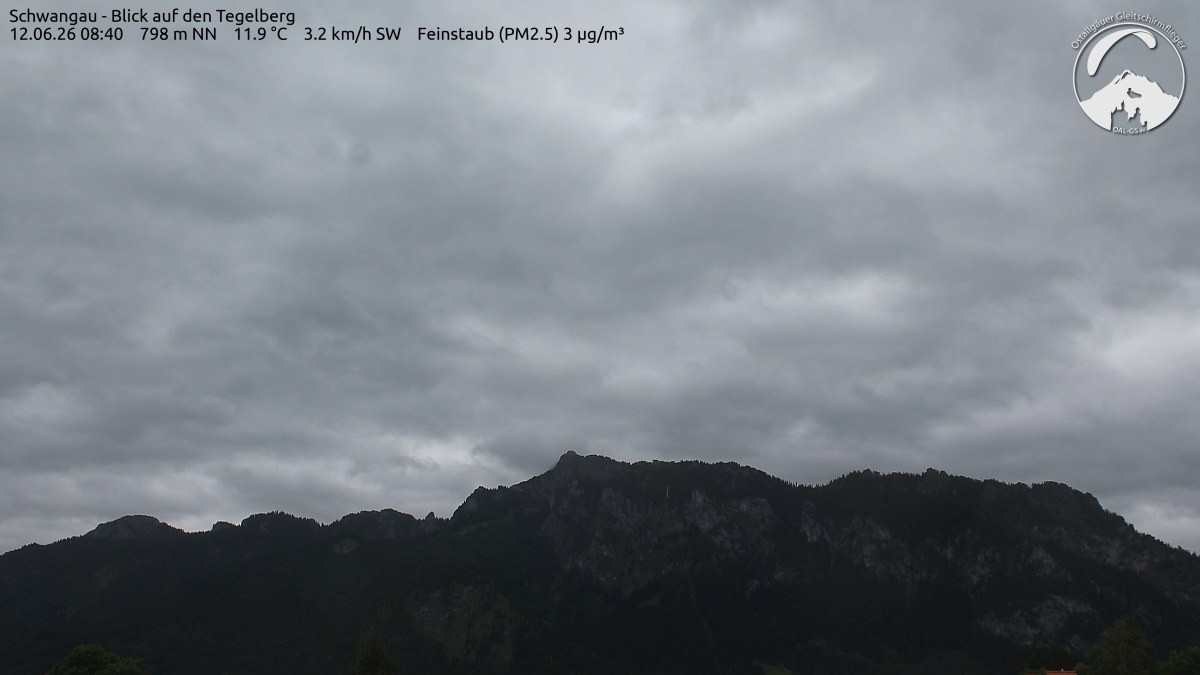 Archiv Foto Webcam Schwangau: Tegelberg-Blick