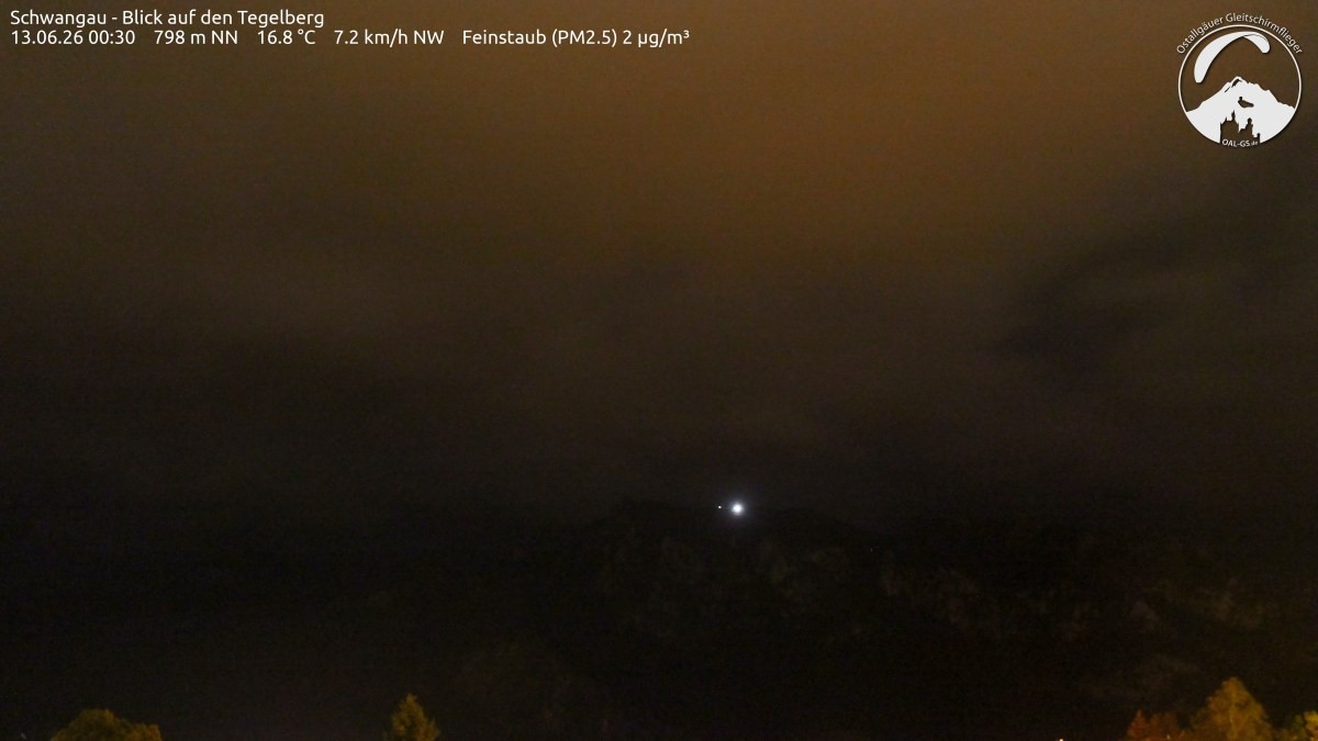 Archiv Foto Webcam Schwangau: Tegelberg-Blick