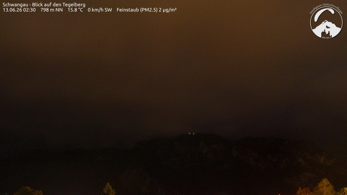 Archiv Foto Webcam Schwangau: Tegelberg-Blick