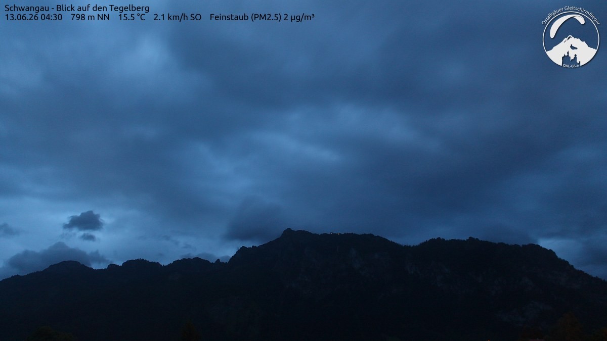 Archiv Foto Webcam Schwangau: Tegelberg-Blick