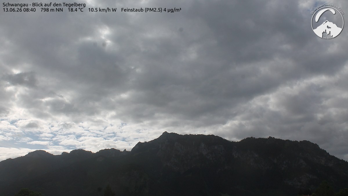 Archiv Foto Webcam Schwangau: Tegelberg-Blick