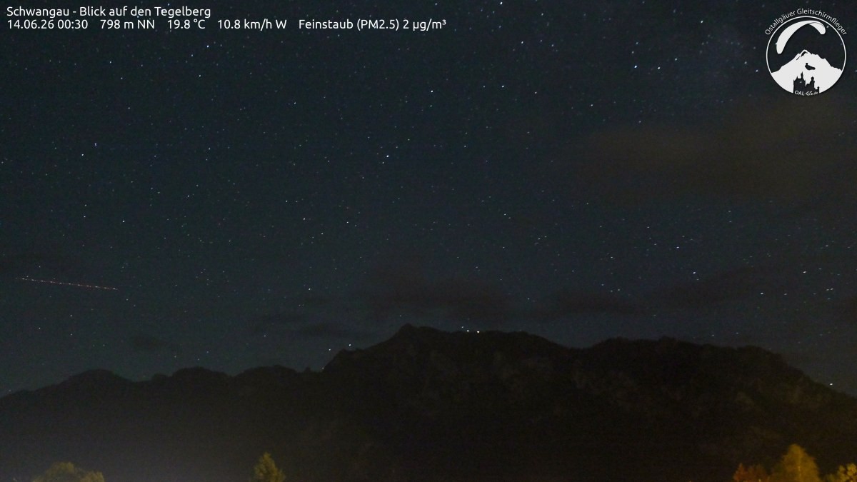 Archiv Foto Webcam Schwangau: Tegelberg-Blick