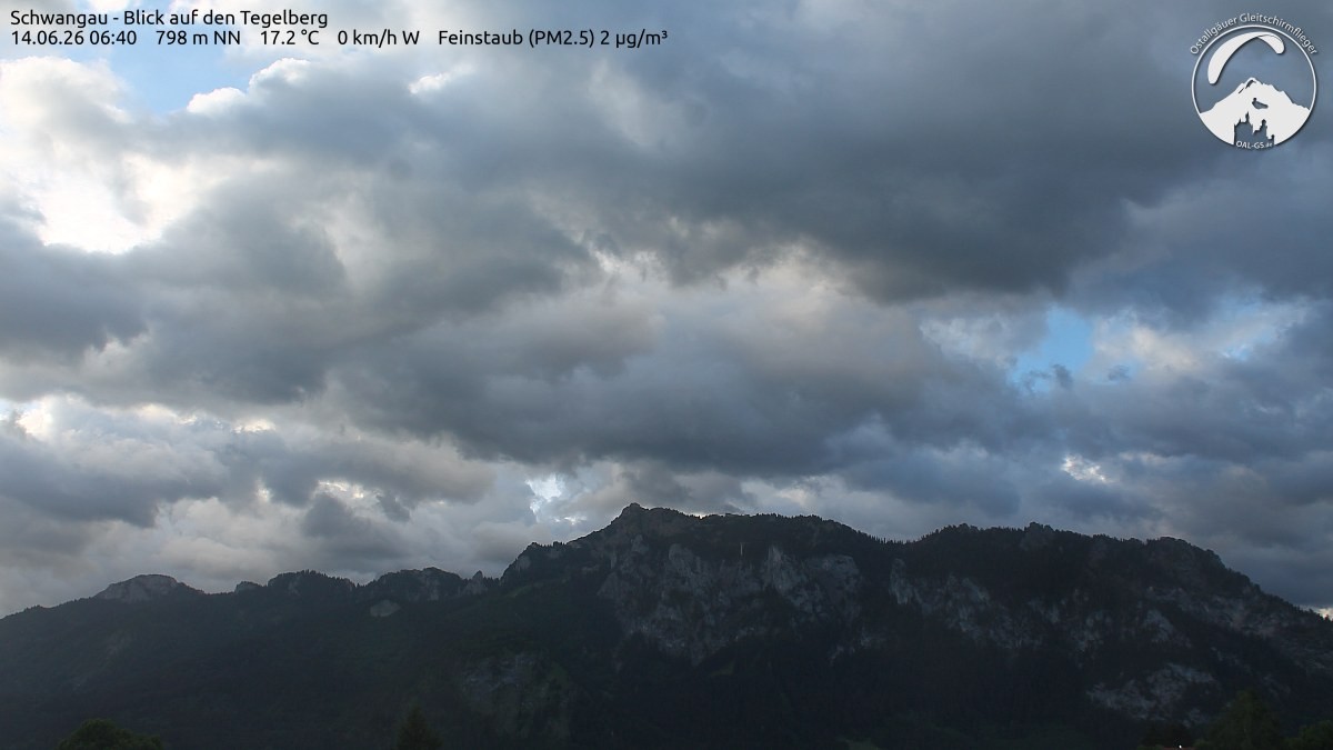 Archiv Foto Webcam Schwangau: Tegelberg-Blick