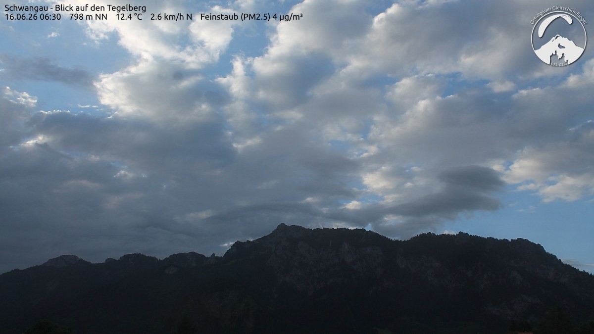 Archiv Foto Webcam Schwangau: Tegelberg-Blick