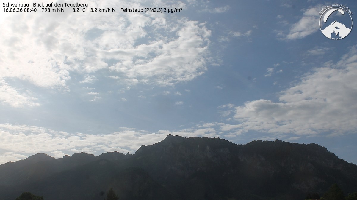 Archiv Foto Webcam Schwangau: Tegelberg-Blick