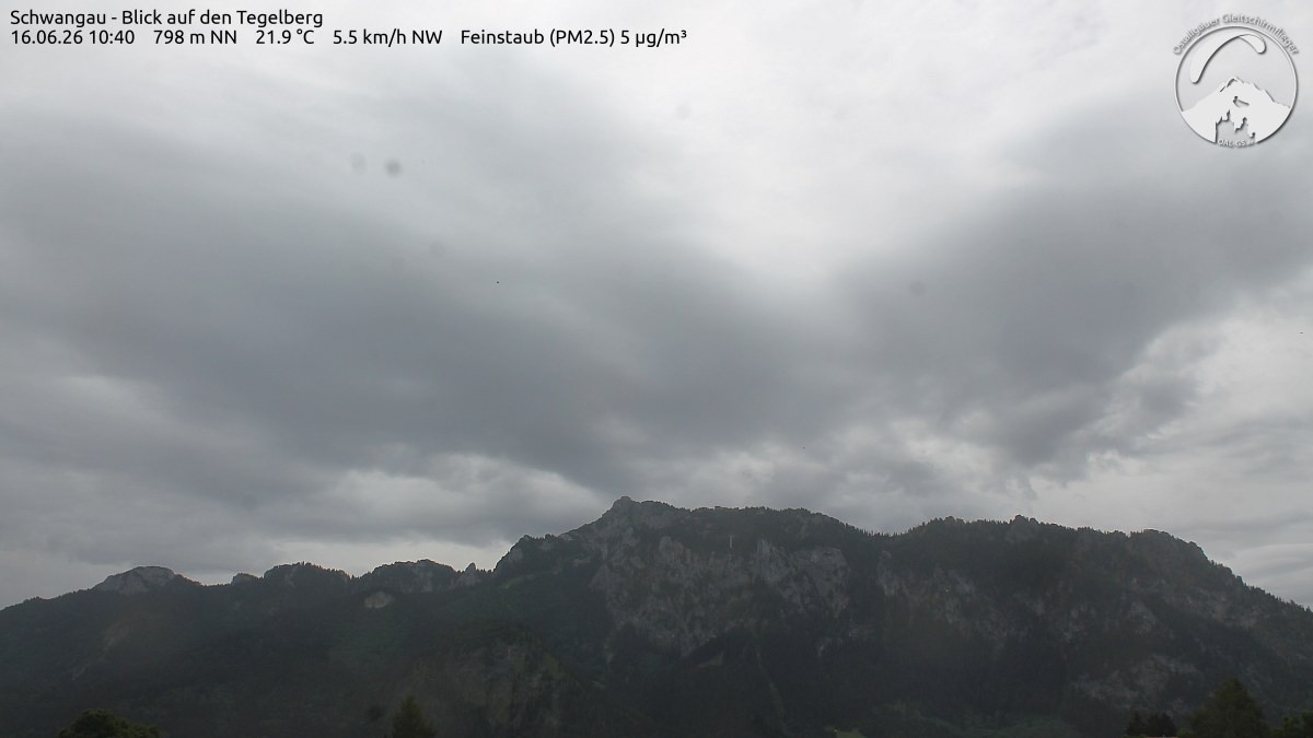 Archiv Foto Webcam Schwangau: Tegelberg-Blick