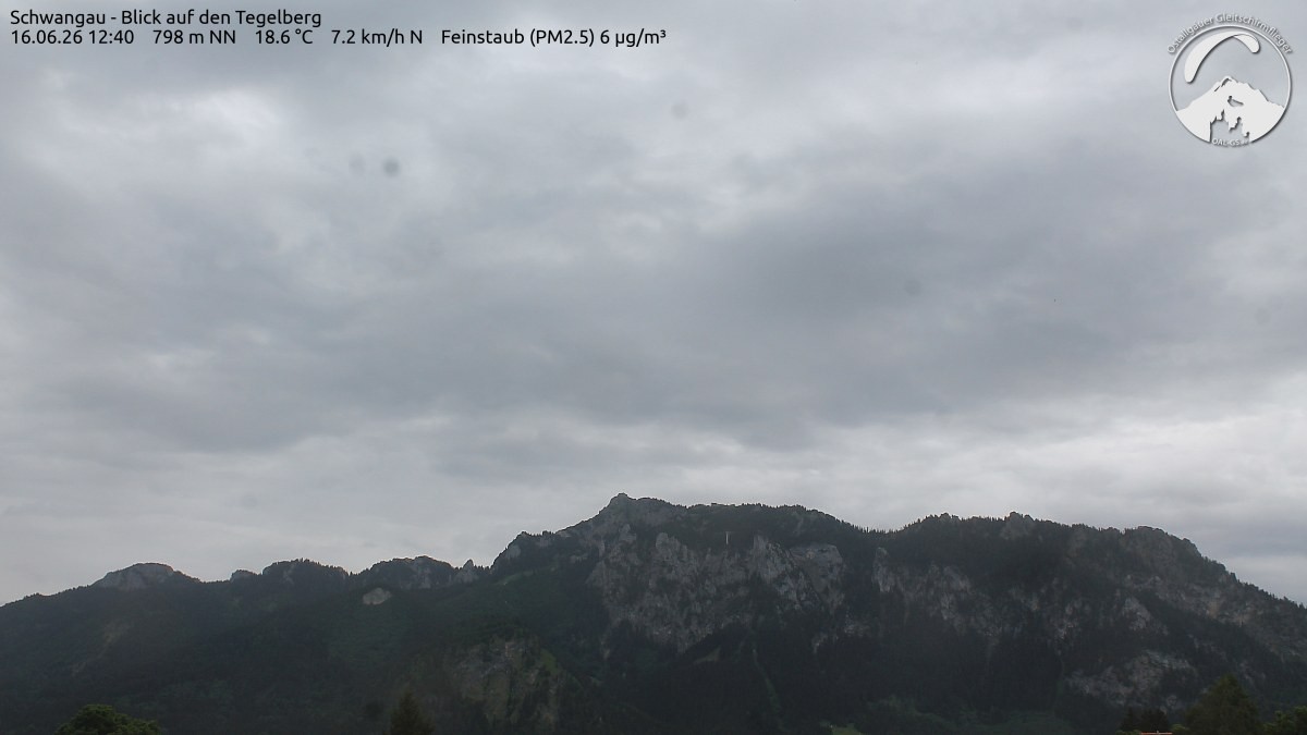 Archiv Foto Webcam Schwangau: Tegelberg-Blick