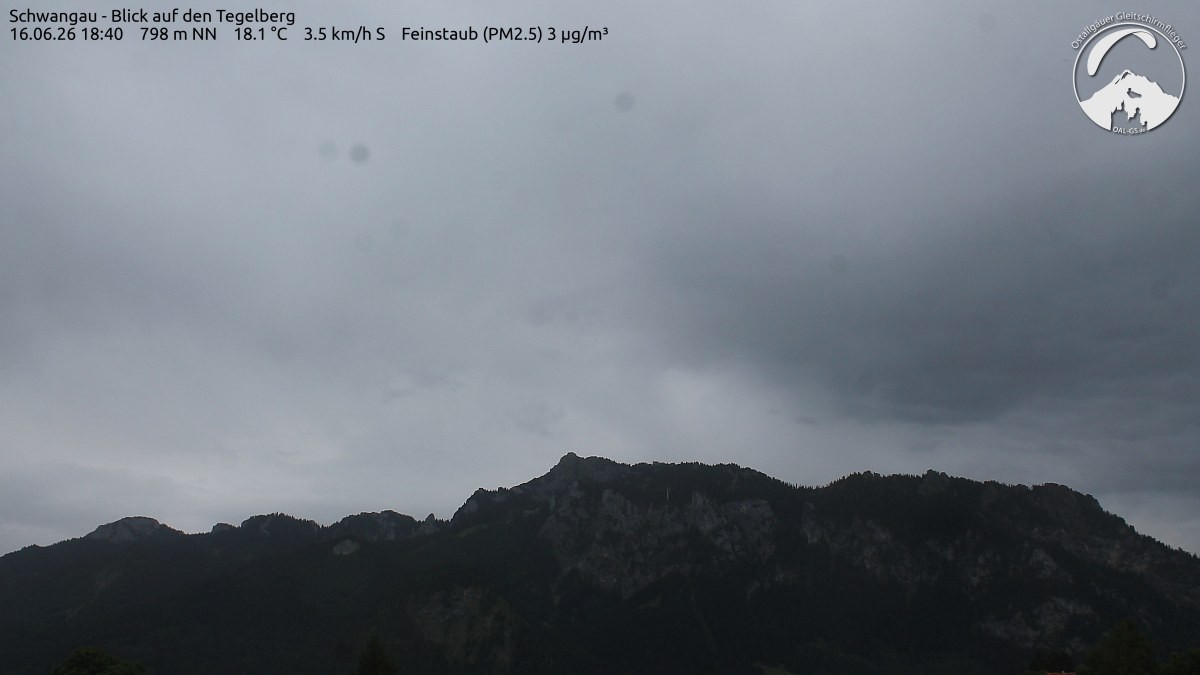 Archiv Foto Webcam Schwangau: Tegelberg-Blick