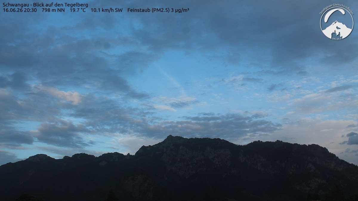 Archiv Foto Webcam Schwangau: Tegelberg-Blick