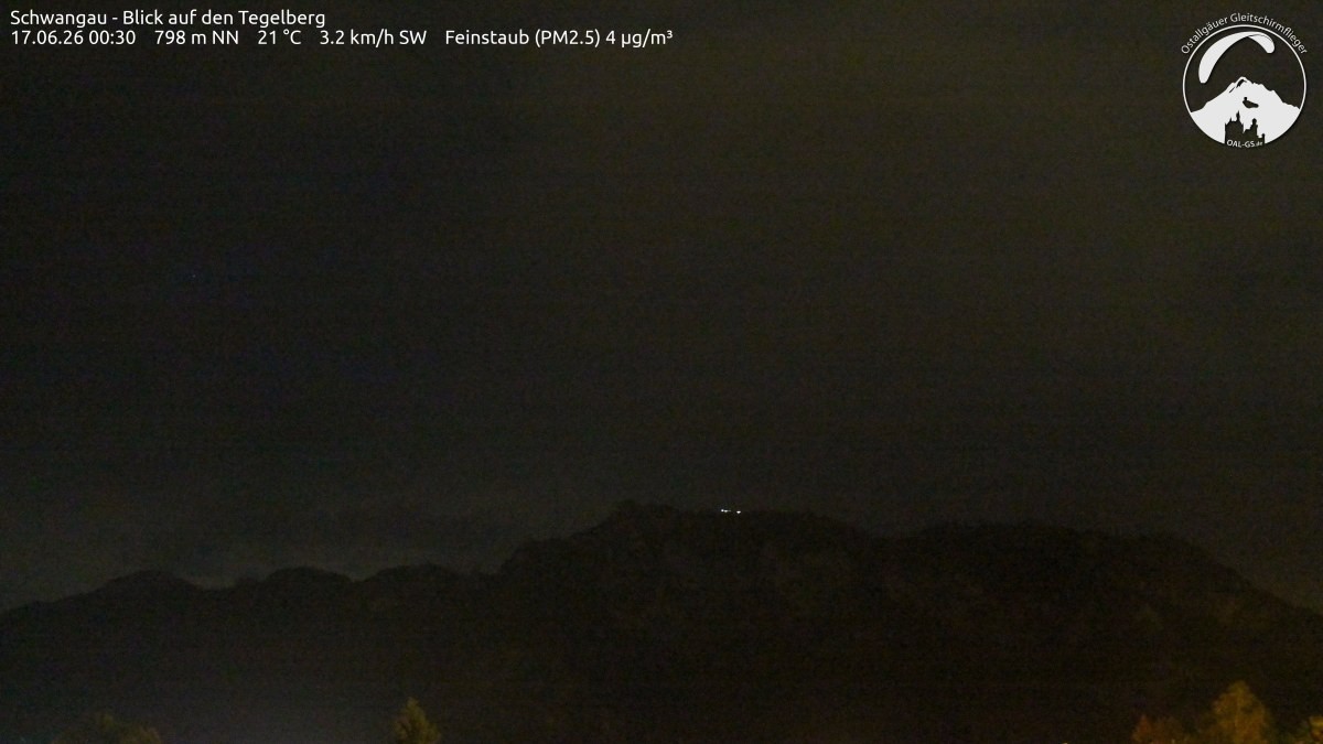 Archiv Foto Webcam Schwangau: Tegelberg-Blick