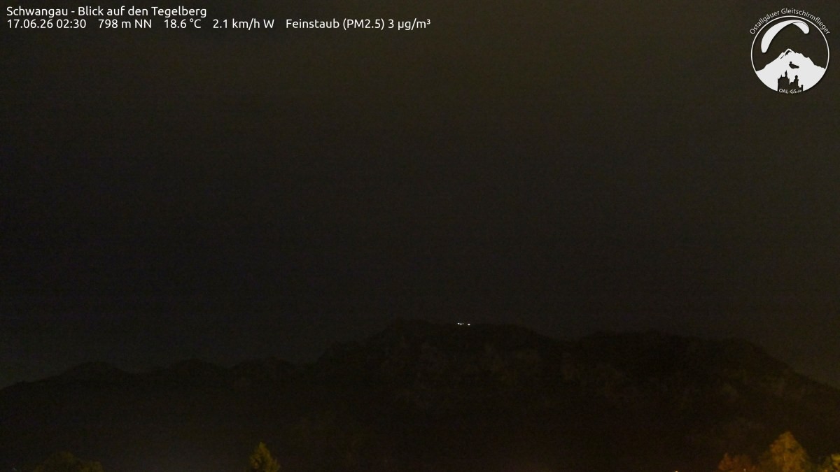 Archiv Foto Webcam Schwangau: Tegelberg-Blick