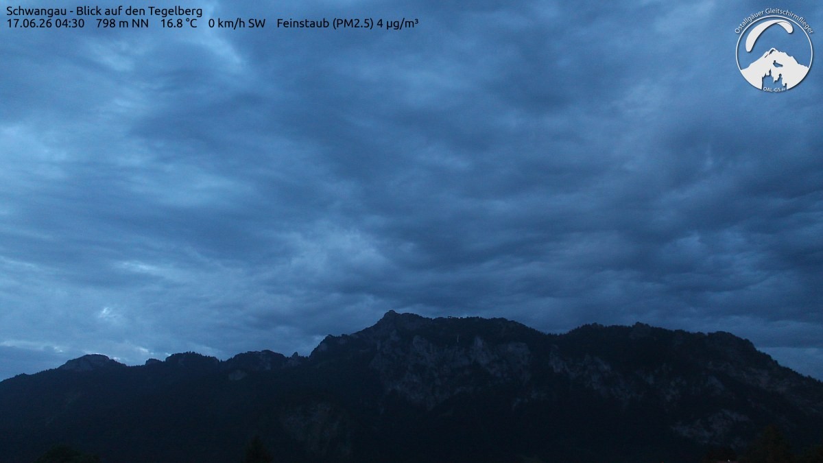 Archiv Foto Webcam Schwangau: Tegelberg-Blick
