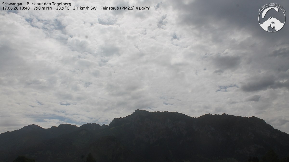 Archiv Foto Webcam Schwangau: Tegelberg-Blick