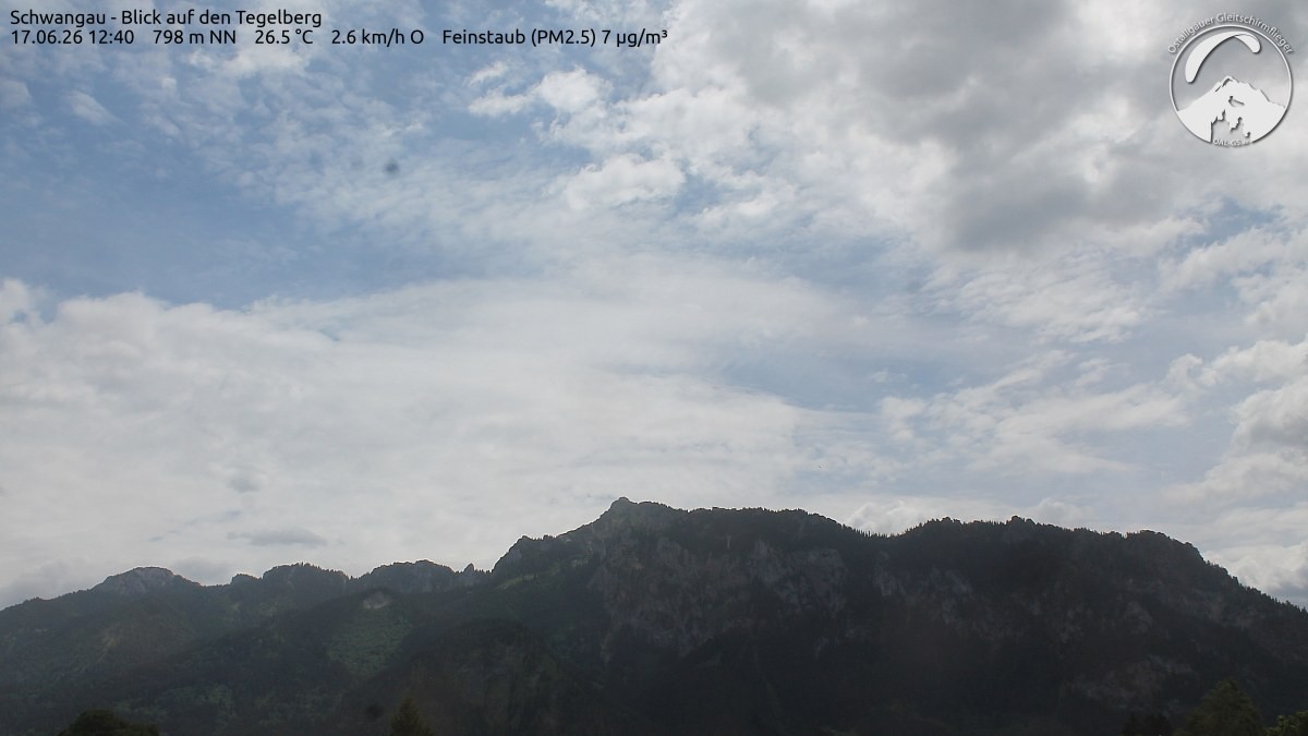 Archiv Foto Webcam Schwangau: Tegelberg-Blick