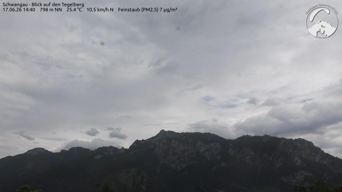 Archiv Foto Webcam Schwangau: Tegelberg-Blick