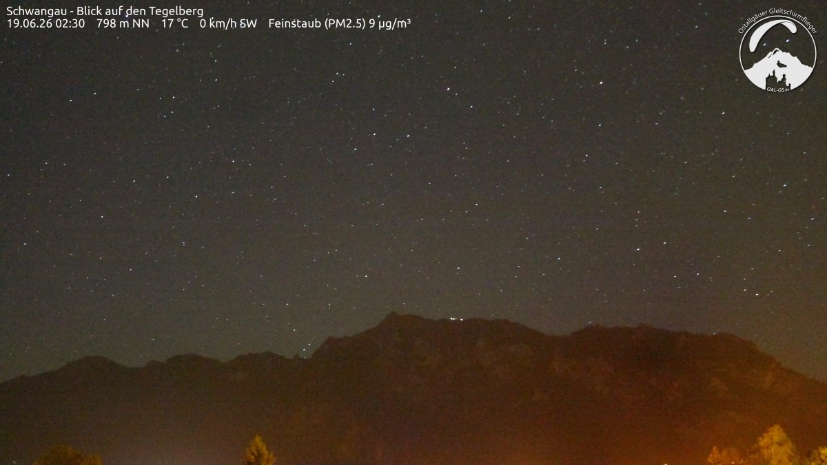 Archiv Foto Webcam Schwangau: Tegelberg-Blick