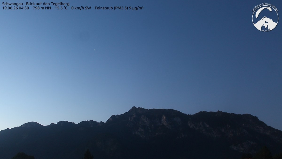 Archiv Foto Webcam Schwangau: Tegelberg-Blick