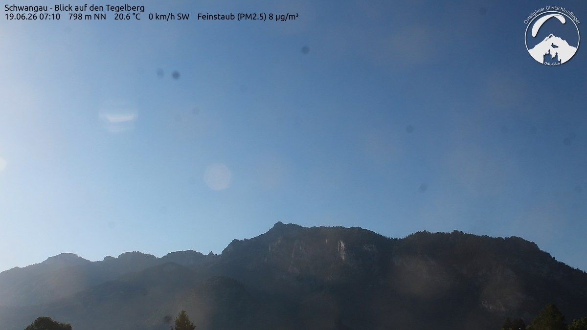 Archiv Foto Webcam Schwangau: Tegelberg-Blick