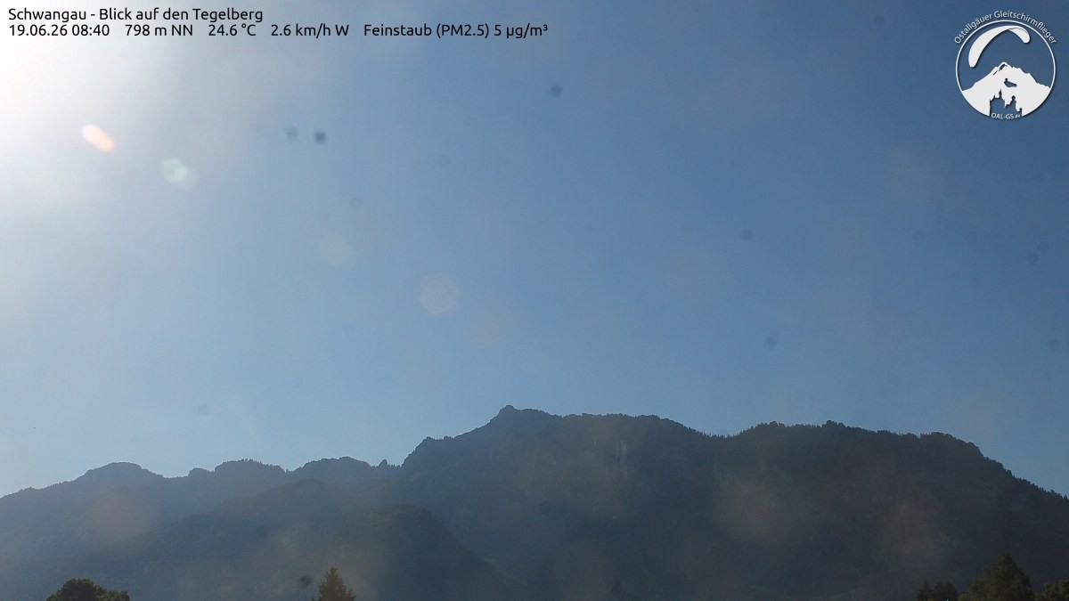 Archiv Foto Webcam Schwangau: Tegelberg-Blick