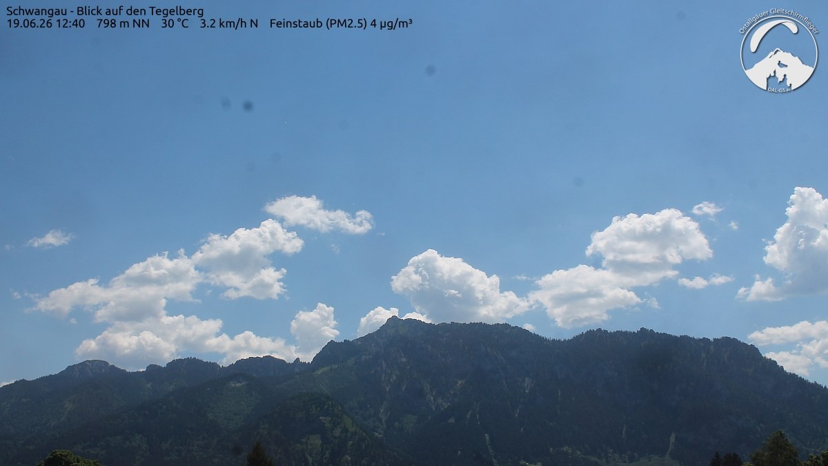 Archiv Foto Webcam Schwangau: Tegelberg-Blick