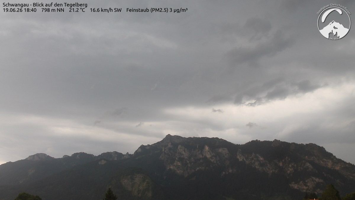 Archiv Foto Webcam Schwangau: Tegelberg-Blick