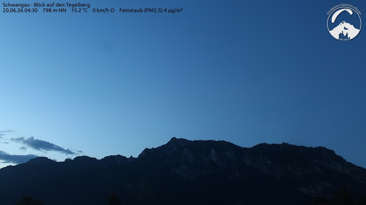 Archiv Foto Webcam Schwangau: Tegelberg-Blick