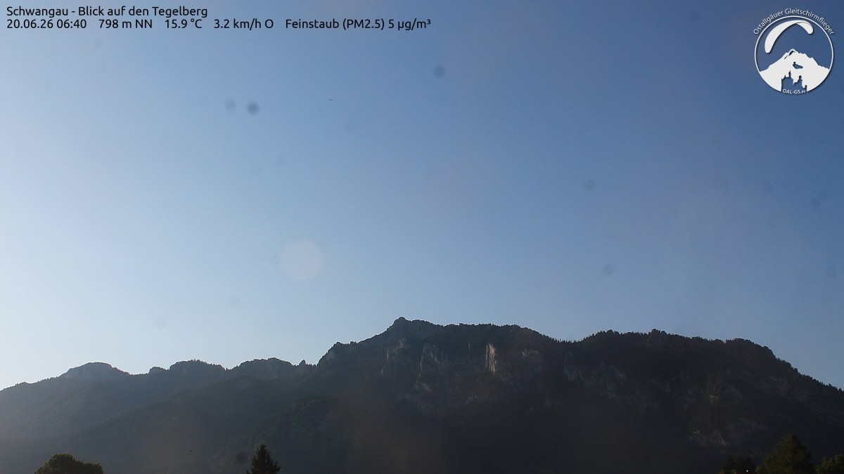 Archiv Foto Webcam Schwangau: Tegelberg-Blick