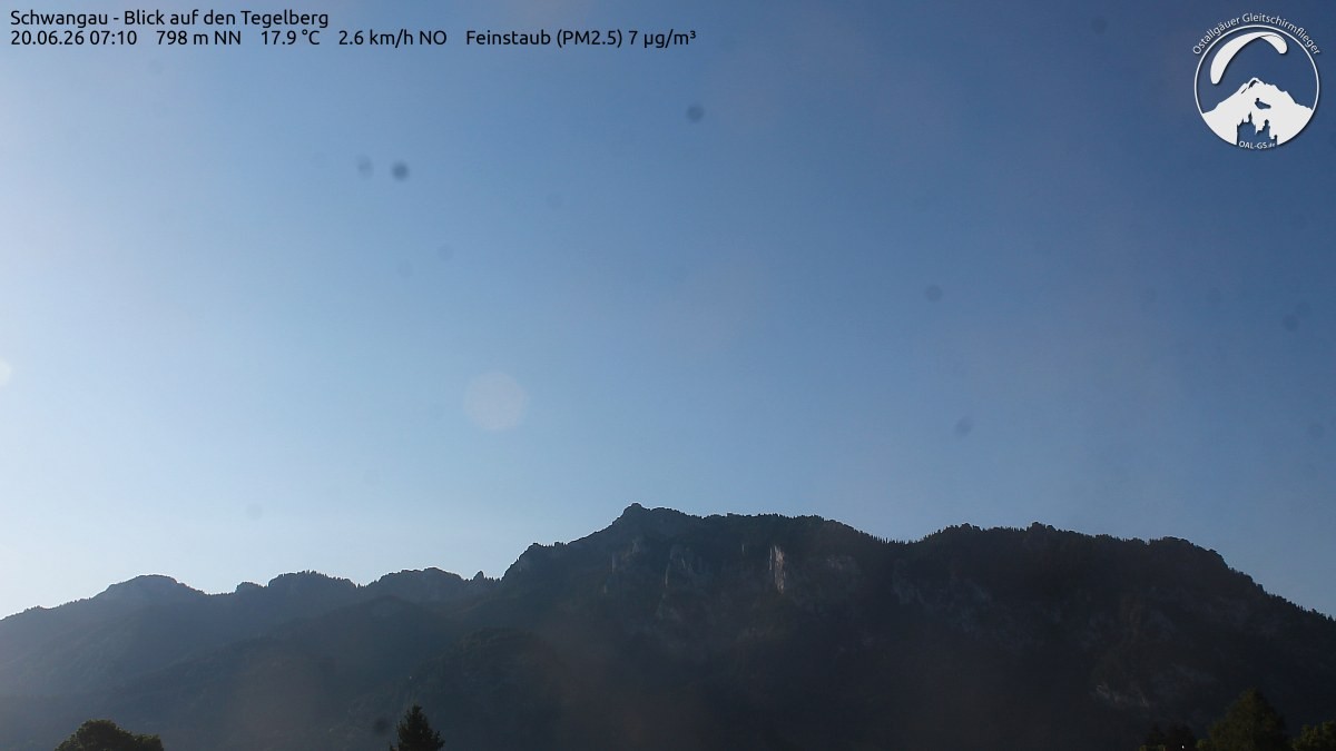 Archiv Foto Webcam Schwangau: Tegelberg-Blick