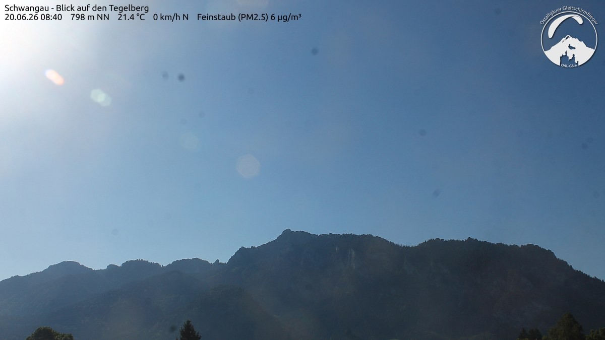Archiv Foto Webcam Schwangau: Tegelberg-Blick