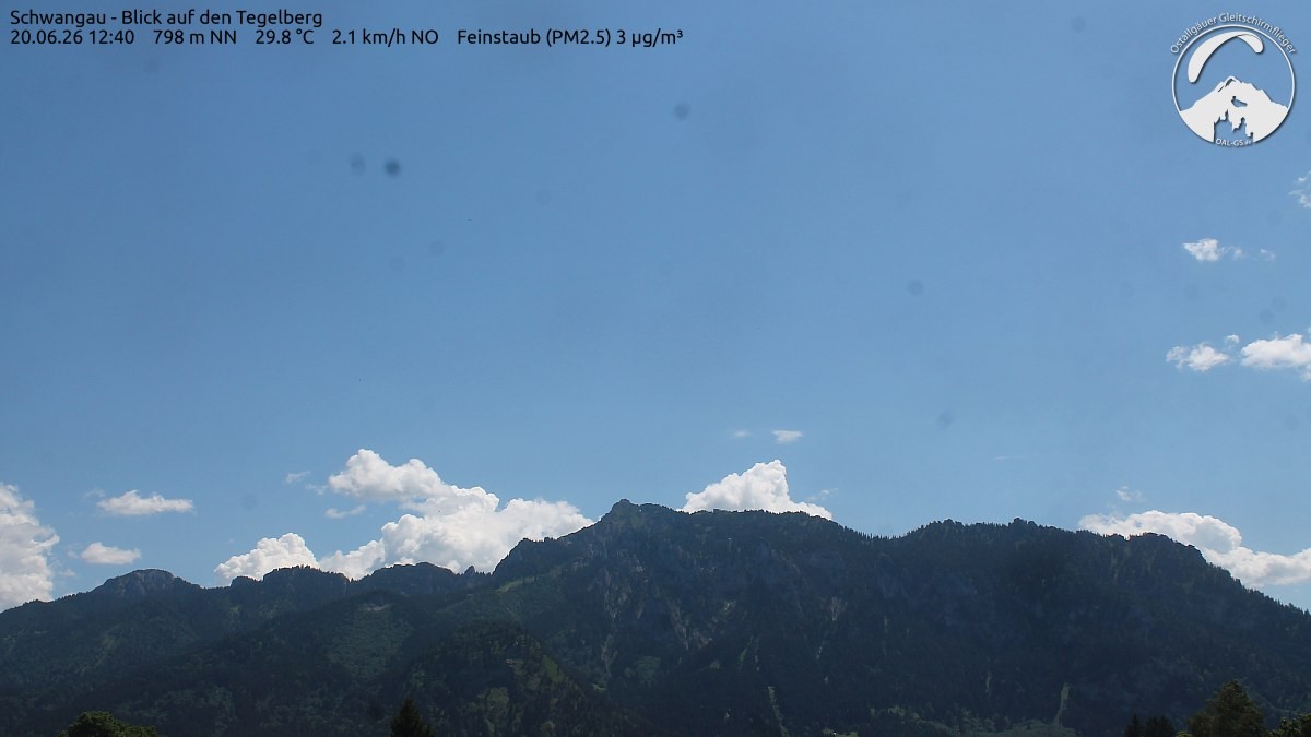 Archiv Foto Webcam Schwangau: Tegelberg-Blick