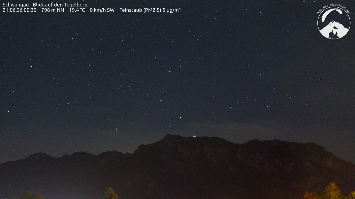 Archiv Foto Webcam Schwangau: Tegelberg-Blick