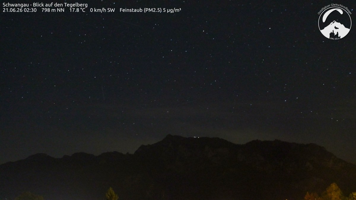 Archiv Foto Webcam Schwangau: Tegelberg-Blick