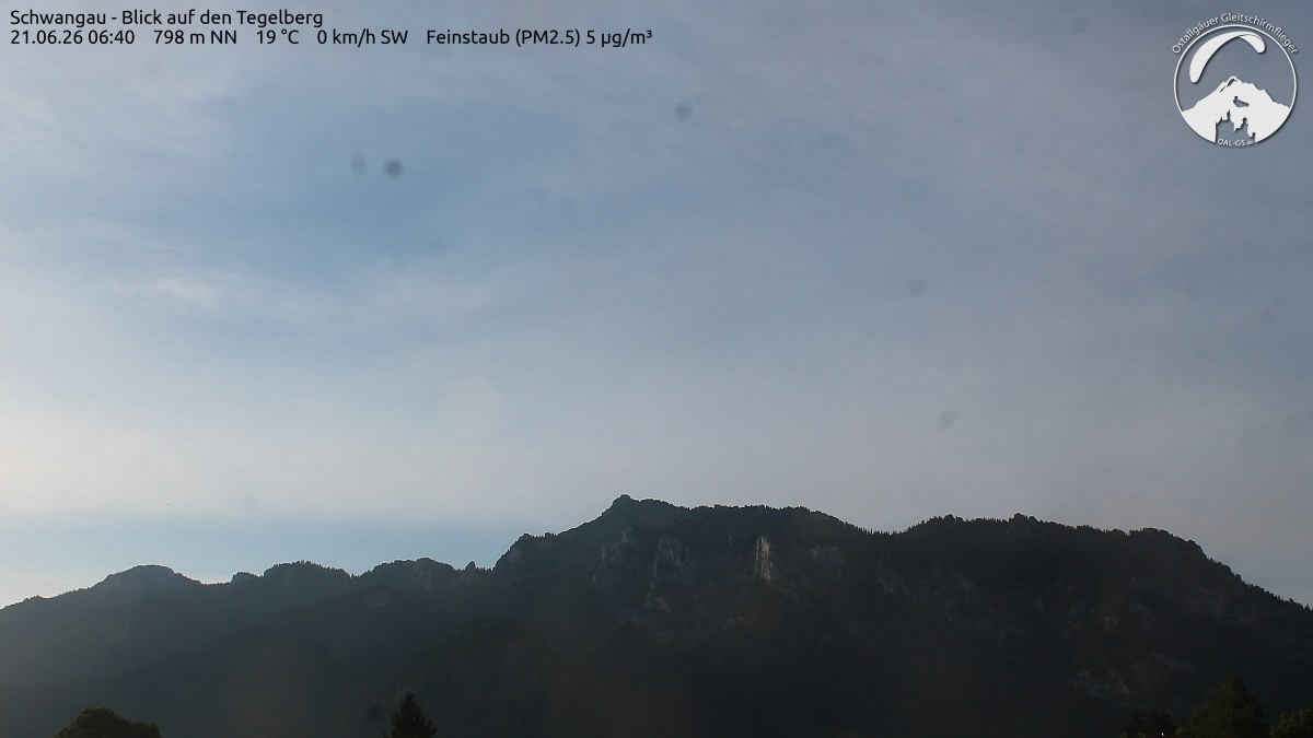 Archiv Foto Webcam Schwangau: Tegelberg-Blick